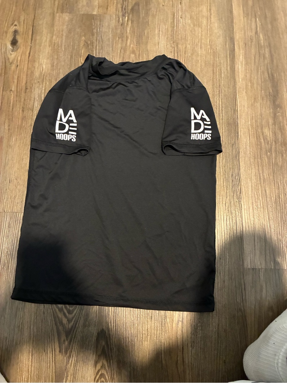 Men's Black Short-Sleeve Athletic Tee